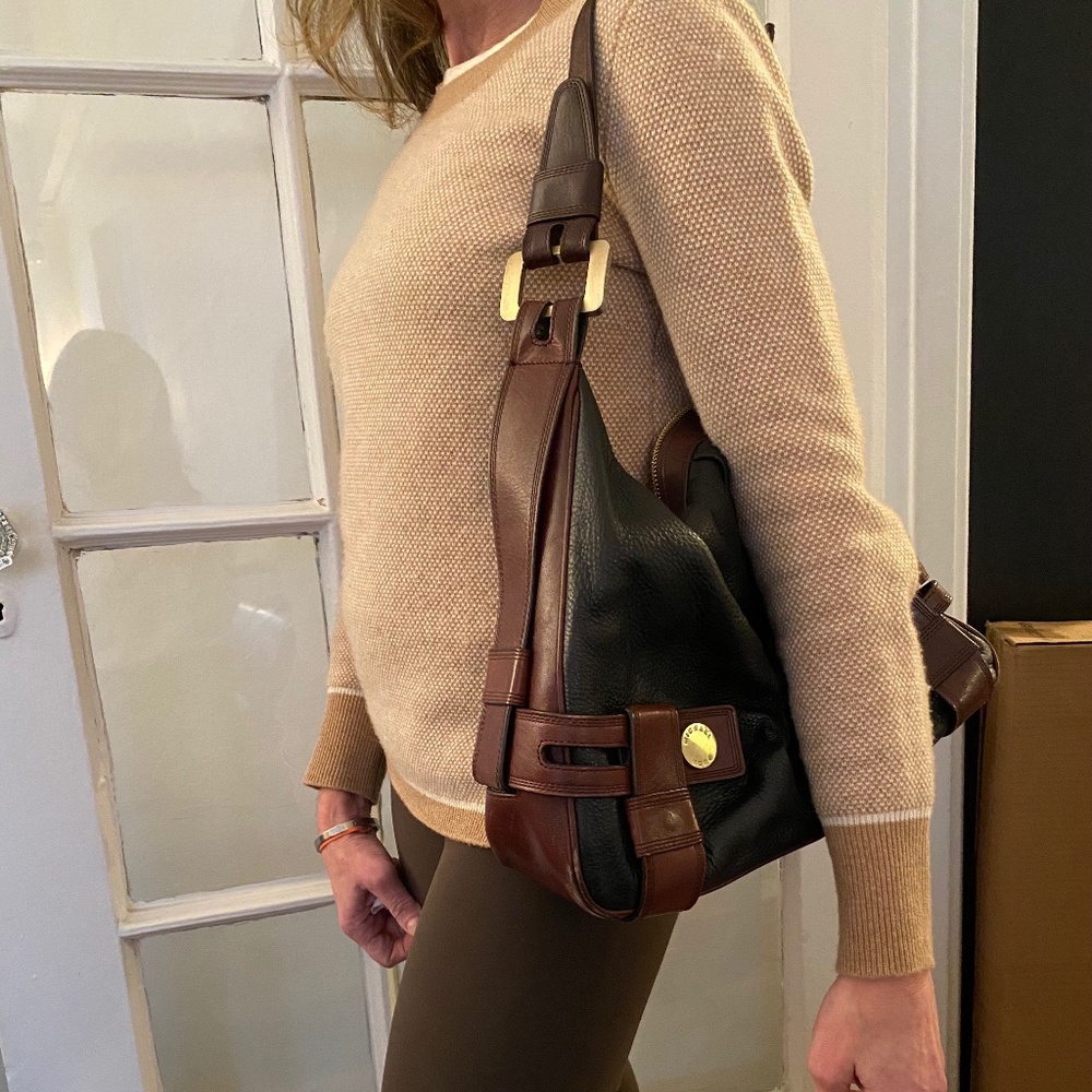 Michael Kors leather bucket bag